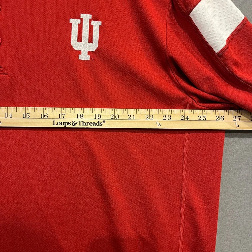 Adidas Indiana Hoosiers Polo Shirt Mens 2XL Red White Climalite 2 Pack‎